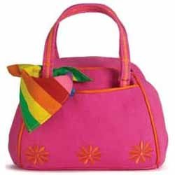 Webkinz Plush Pet Carrier Funky Flower Pink