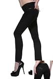Living Dead Souls Womens/Juniors PYRAMID STUDS CAROLINE TROUSER- Black