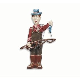 Fisherman Figure Cake Topper