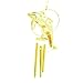 Dolphin Porpoise Wind Chime 24k Gold Plated W/ Crystals