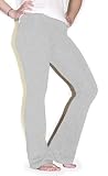 American Made Apparel Women's Stretch Cotton Yoga Pant - Heather Grey 8300 L