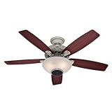 31tE1vI4IhL. SL160  Hunter 21629 52 Inch Concert Breeze Ceiling Fan with Wireless Sound System, Brushed Nickel