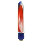 Tantrica Phthalate Free Silicone Red - White and Blue Multi-Speed Lady Finger Vibrator