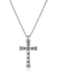The Vatican Library Collection Kingdom Aquamarine Cross Necklace
