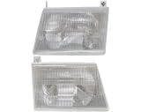 NEW PAIR HEADLIGHT HEAD LIGHT LAMP 97-07 FORD VAN ECONOLINE