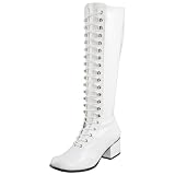 Pleaser Womens Retro-302 Lace Up Gogo Boot