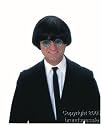 Black 60's Rock Star Beatles Costume Wig