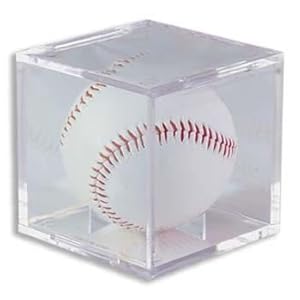 (1) One - Clear Ultra-PRO Baseball Cube Holder - Ultra PRO's Baseball Holder is the top of the line Protector & the best way to display & protect Baseballs. No PVC & Acid Free so it will not damage Balls or Autographs - (Baseball is not included)