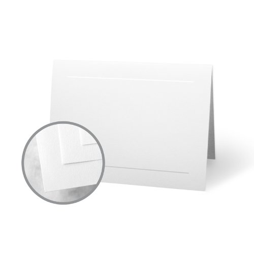 CLASSIC CREST Solar White Folded Panel Cards - No. 6 Baronial (4 5/8 x 6 1/4 folded) 80 lb Cover Smooth 1000 per Carton