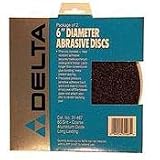 Delta 31-467 6-Inch 60 Grit Sanding Disc (2-Pack)