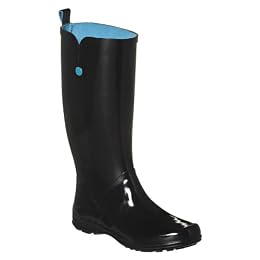 Product Image Women's Capelli New York Shiny Solid Preppy Rainboot - Black