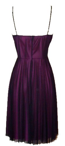 Beaded Mesh Pleated Slip Dress Junior Plus Size