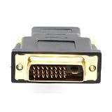 DVI to HDMI Cable Adapter Plug for Plasma / HDMI TVs, DVD Players, HDTV Tuners & Other DVI Media Devices