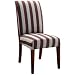 Andrea Slipcovered Parsons Cherry Leg Armless Dining Chair