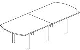 10' Convex Conference Table