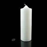 Hannas 3x9 Pillar Candle (White Unscented) - 3x9-Unscented