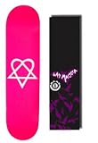 HEARTAGRAM Skateboard DECK PINK 7.5 W/Bam ELEMENT GRIP