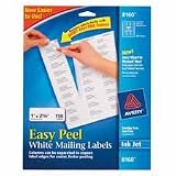 Avery Easy Peel 1 x 2 5/8 Inch White Address Labels 750 Count (8161)