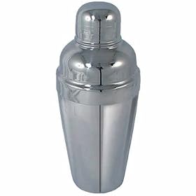 Stainless Steel Bar COCKTAIL SHAKER strainer w  CAP by Tribeca Blu