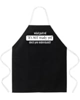 Attitude Apron It's Not Ready Apron, Black, One Size Fits Most