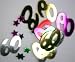 Spielwaren : Konfetti Zahl 60 metallic bunt