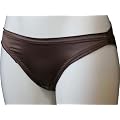 Ex Store Silk High Leg Knickers Brown