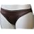 Ex Store Silk High Leg Knickers Brown