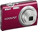 Nikon Coolpix S230 10MP Digital Camera with 3x Optical Zoom and 3 inch Touch Panel LCD (Gloss Red)