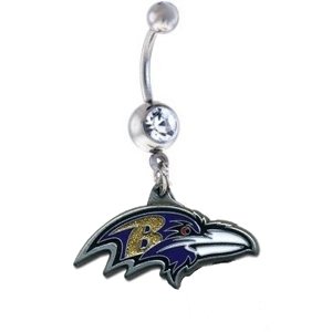 Baltimore Ravens NFL Sexy Belly Navel Ring