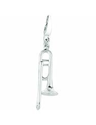 Sterling silver TROMBONE (Charm)