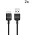 2x Samsung USB 3.0 Charging Sync Data Cable for Samsung Galaxy S5 / Note 3 / Tab Pro 12.2 / Note Pro 12.2 - Bulk Packaging (5 Feet) - 2 Pack