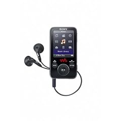 Sony NWZ E 436 FB Tragbarer MP3-Player mit FM-Tuner 4 GB schwarz