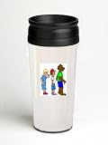 16 oz. Double Wall Insulated Tumbler with clothing bear - Paper Insert