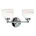 Kenroy Home Polished Nickel 2 Bulb Shire Bath Bar