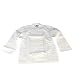 San Jamar J008BL Chef-Tex Poly Cotton Corporate Chef Jacket with Blue Piping and Cloth Covered Button Style, 2X-Large, White
