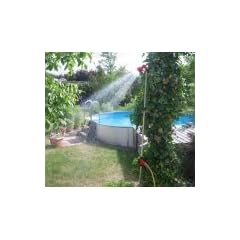 Gartendusche mit Erdspie� 10 Strahlarten h�henverstellbar bis 2,10m
