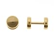 Gold Plated Stainless Steel Plain Fake Plug - 16G Earwire - 2G - Sold in Pairs