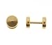 Gold Plated Stainless Steel Plain Fake Plug - 16G Earwire - 2G - Sold in Pairs