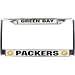 Rico Green Bay Packers Chrome License Plate Frame