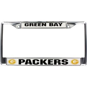 Rico Green Bay Packers Chrome License Plate Frame