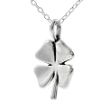 Silver 4 Leaf Clover Necklace