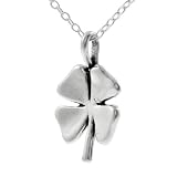 Silver 4 Leaf Clover Necklace
