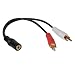 Silver Audio Cables | Cables To Go | HDMI to HDMI Cables | Low Cost HDMI Cables - Cables To Go 40424 Stereo F/M RCA Y-Cable (6 Inches, Black)
