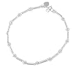 Sterling Silver Spring Flower Anklet