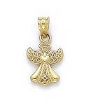 14k Small Angel Pendant