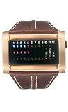 01The One Ibiza Ride Horizontal Brown Leather Strap Men's Watch #IRH302RB1