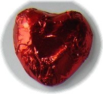 Red Foiled Chocolate Hearts 1 Lb - Wedding Favors