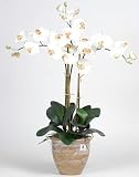 Nearly Natural 1017-CR Triple Stem Phalaenopsis Silk Orchid Arrangement
