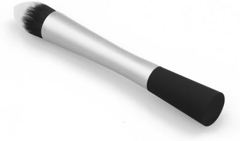 High quality soft aluminium handle Makeup Cosmetic Makeup Powder Foundation Brush pointed head-silver
