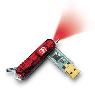 Victorinox Swiss Army Knife 53970 64MB USB Flash Drive Swiss memory Airtravel (w/out Blade) Ruby
